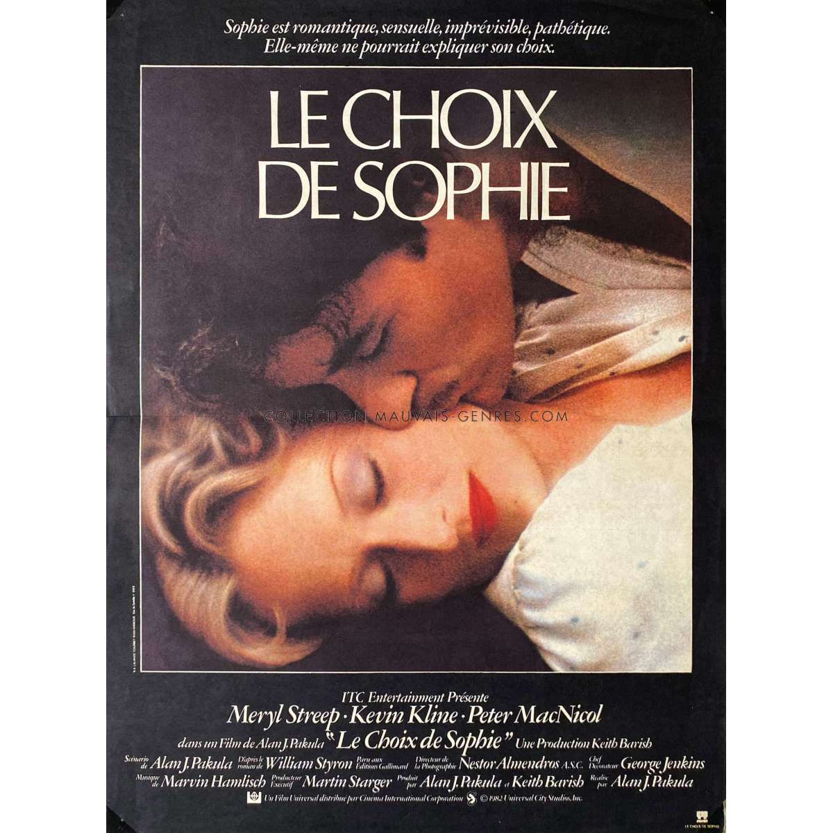 Affiche de cinéma française de LE CHOIX DE SOPHIE - 40x54 cm.