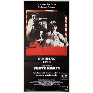 WHITE NIGHTS Movie Poster- 13x30 in. - 1985 - Taylor Hackford, Gregory Hines