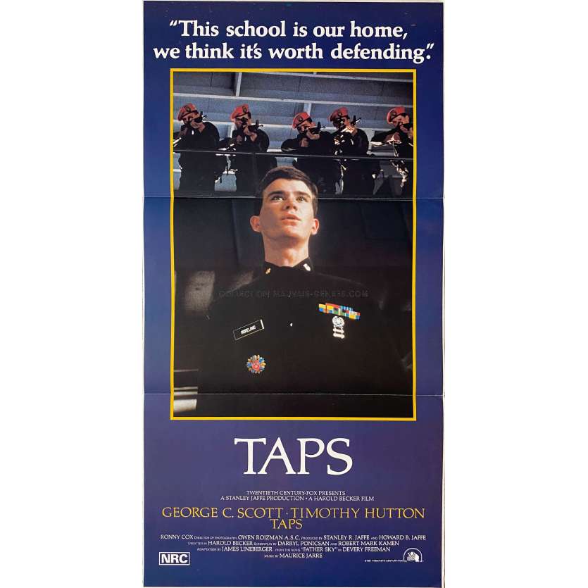 TAPS Movie Poster- 13x30 in. - 1981 - Harold Becker, George C. Scott