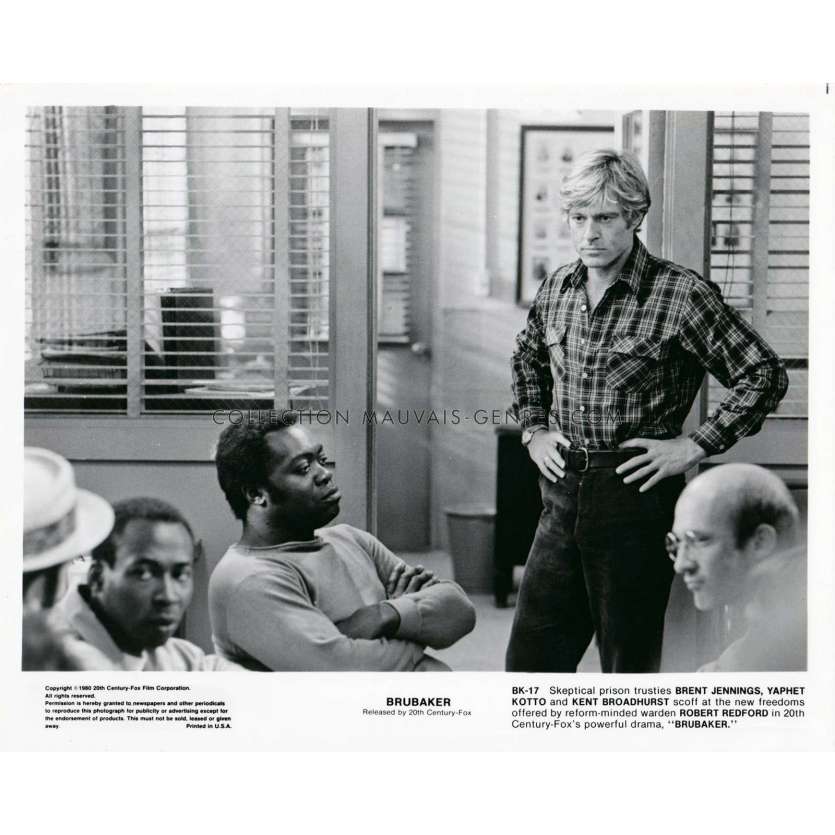 BRUBAKER Photo de presse BK-17 - 20x25 cm. - 1980 - Robert Redford, Stuart Rosenberg