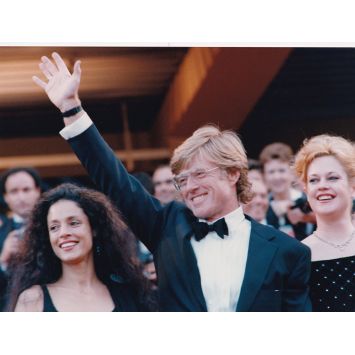 ROBERT REDFORD Photo de presse- 18x24 cm. - 1988 - Melanie Griffith, Festival de Cannes