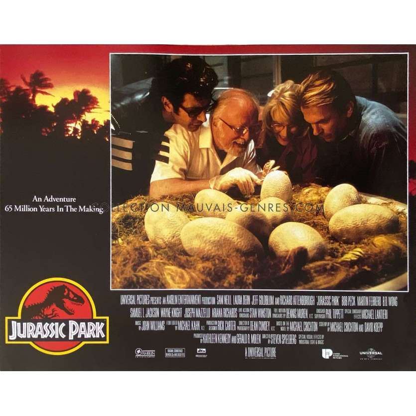 JURASSIC PARK Photo de film N1 - 28x36 cm. - 1993 - Sam Neil, Steven Spielberg