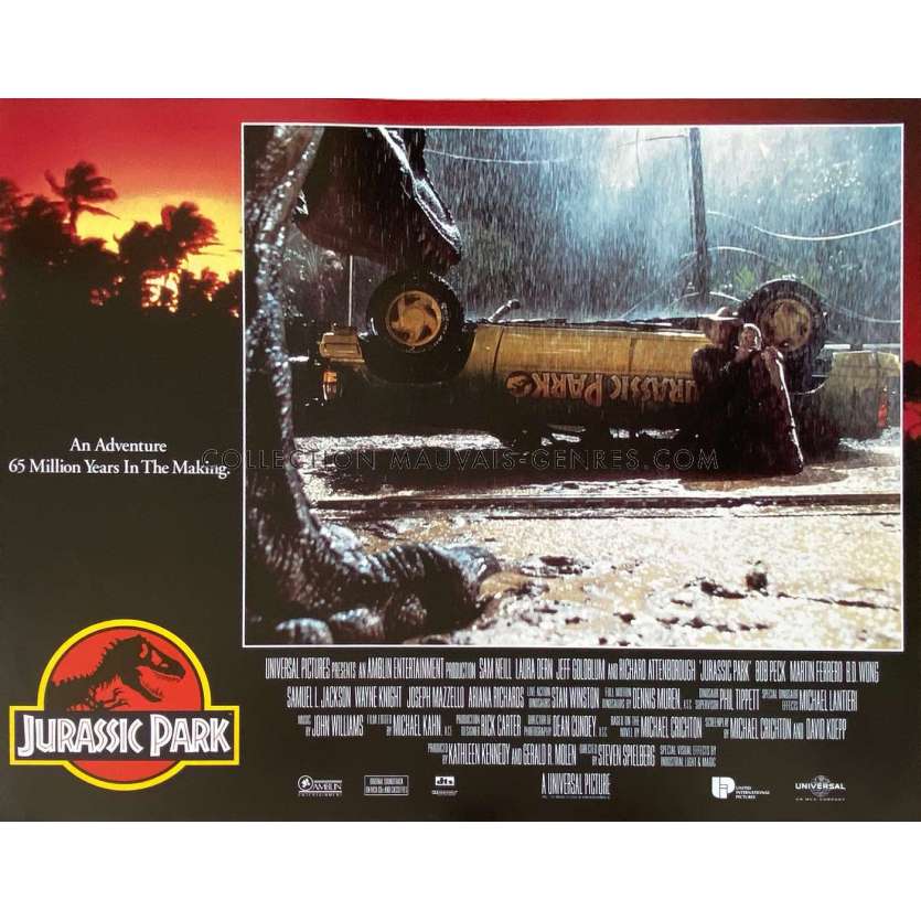 JURASSIC PARK Photo de film N5 - 28x36 cm. - 1993 - Sam Neil, Steven Spielberg