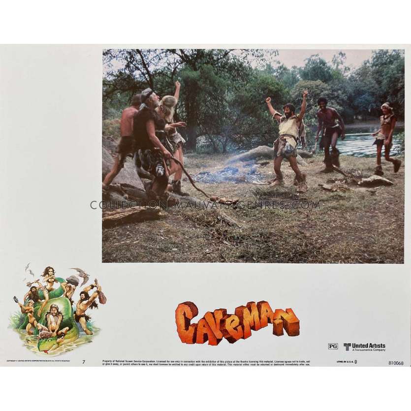 CAVEMAN Lobby Card N7 - 11x14 in. - 1981 - Carl Gottlieb, Ringo Starr, Dennis Quaid