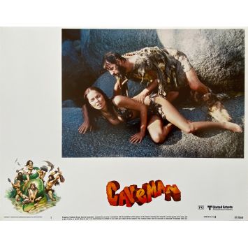 CAVEMAN Lobby Card N1 - 11x14 in. - 1981 - Carl Gottlieb, Ringo Starr, Dennis Quaid