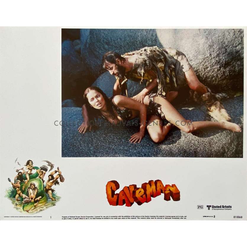 CAVEMAN Lobby Card N1 - 11x14 in. - 1981 - Carl Gottlieb, Ringo Starr, Dennis Quaid