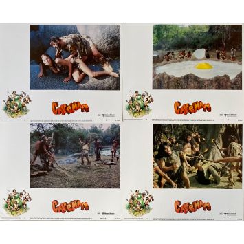 CAVEMAN Lobby Cards x4 - 11x14 in. - 1981 - Carl Gottlieb, Ringo Starr, Dennis Quaid