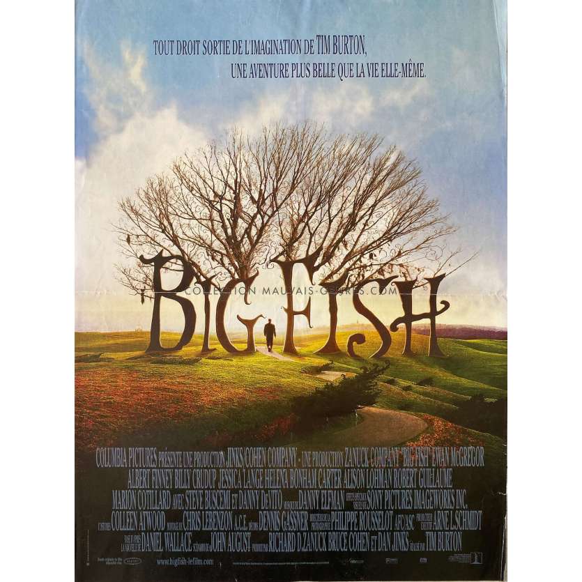 BIG FISH Movie Poster 1st - 15x21 in. - 2003 - Tim Burton, Ewan McGregor