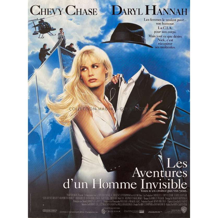 INVISIBLE MAN Movie Poster- 15x21 in. - 1992 - John Carpenter, Chevy Chase