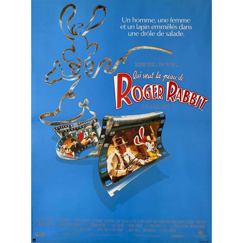 WHO FRAMED ROGER RABBIT Movie Poster Style A - 15x21 in. - 1988 - Robert Zemeckis, Bob Hoskins, Christopher Lloyd