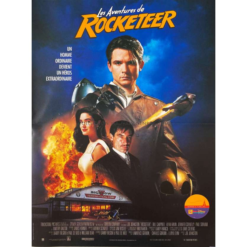 THE ROCKETEER Movie Poster- 15x21 in. - 1991 - Joe Johnston, Billy Campbell