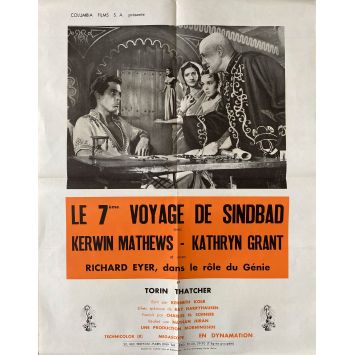 LE 7EME VOYAGE DE SINBAD Affiche de film- 50x70 cm. - 1958 - Kerwin Mathews , Ray Harryhausen