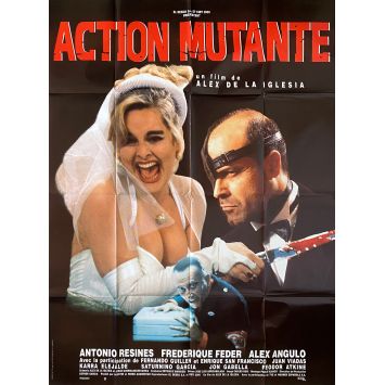 MUTANT ACTION Movie Poster- 47x63 in. - 1993 - Álex de la Iglesia, Antonio Resines