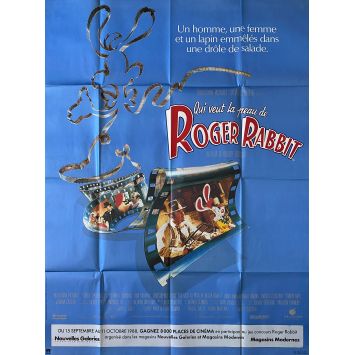 QUI VEUT LA PEAU DE ROGER RABBIT Affiche de film Mod B - 120x160 cm. - 1988 - Bob Hoskins, Christopher Lloyd, Robert Zemeckis