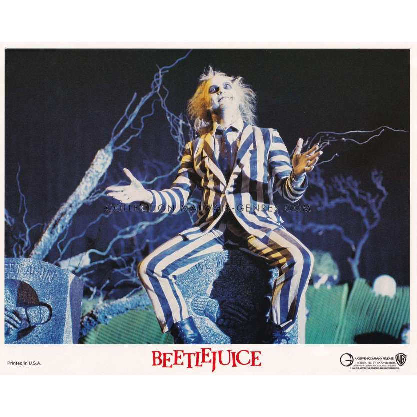 BEETLEJUICE Lobby Card N05 - 8x10 in. - 1988 - Tim Burton, Michael Keaton
