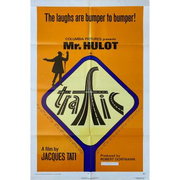 TRAFIC Movie Poster- 27x41 in. - 1971 - Jacques Tati, Marcel Fraval