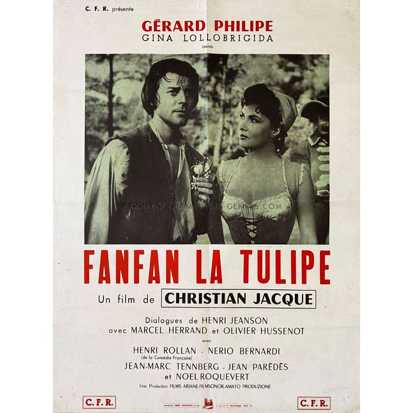 FAN-FAN THE TULIP Movie Poster- 20x28 in. - 1952 - Christian Jacques, Gérard Philippe