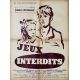 JEUX INTERDITS Affiche de film- 60x80 cm. - 1952 - Brigitte Fossey, René Clément