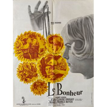 LE BONHEUR Movie Poster- 23x32 in. - 1967 - Agnès Varda, Jean-Claude Drouot