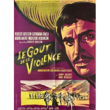 THE TASTE OF VIOLENCE Movie Poster- 23x32 in. - 1961 - Robert Hossein, Giovanna Ralli