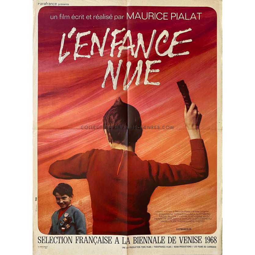 L'ENFANCE NUE Movie Poster- 23x32 in. - 1968 - Maurice Pialat, Michel Terrazon