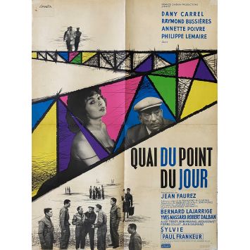 QUAI DU POINT DU JOUR Movie Poster- 23x32 in. - 1960 - Jean Faurez, Dany Carrel