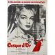 CASQUE D'OR Movie Poster- 47x63 in. - 1952/R1960 - Jacques Becker, Simone Signoret