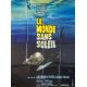 LE MONDE SANS SOLEIL Affiche de film Mod. Requin - 120x160 cm. - 1964 - Pierre Bidault, Jacques-Yves Cousteau