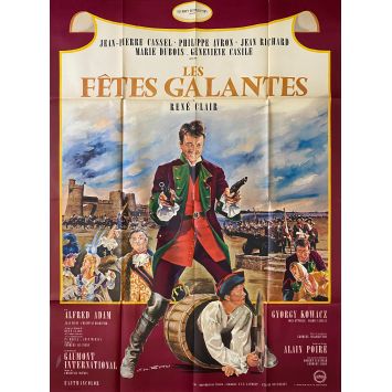LES FETES GALANTES Affiche de film- 120x160 cm. - 1965 - Jean-Pierre Cassel, René Clair