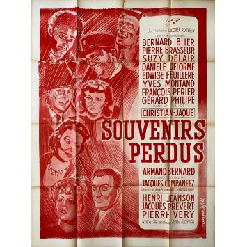 LOST SOUVENIRS Movie Poster- 47x63 in. - 1950 - Christian-Jaque, Bernard Blier