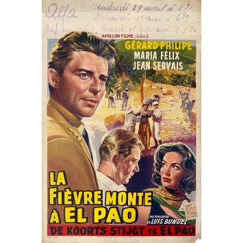 LA FIEVRE MONTE A EL PAO Affiche de film- 35x55 cm. - 1959 - Gérard Philipe, Luis Bunuel