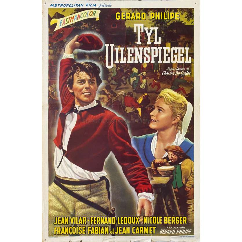 BOLD ADVENTURE Movie Poster- 14x21 in. - 1956 - Gérard Philipe, Jean Vilar