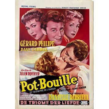 POT BOUILLE Affiche de film- 35x55 cm. - 1957 - Gérard Philipe, Julien Duvivier