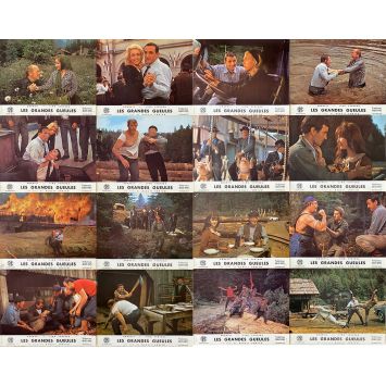 LES GRANDES GUEULES Photos de film x16 - 24x30 cm. - 1965 - Lino Ventura, Bourvil, José Giovanni
