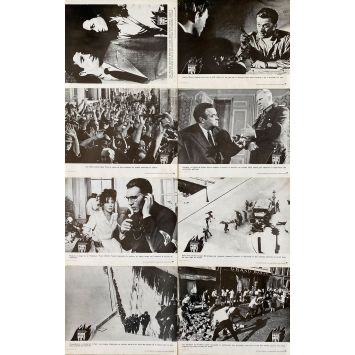 PARIS BRULE T-IL Photos de film x8 - Jeu A - 24x30 cm. - 1966 - Jean-Paul Belmondo, René Clément