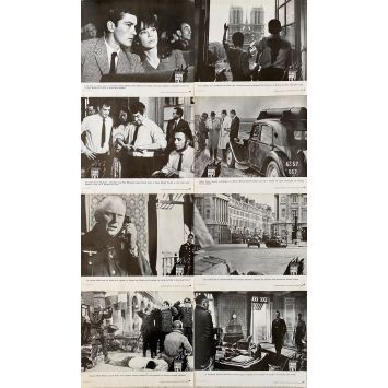 IS PARIS BURNING Lobby Cards x8 - Set B - 10x12 in. - 1966 - René Clément, Jean-Paul Belmondo