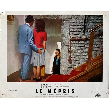 CONTEMPT Lobby Card N12 - 10x12 in. - 1963 - Jean-Luc Godard, Brigitte Bardot