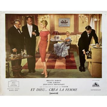 AND GOD CREATED WOMAN Lobby Card N09 - 10x12 in. - 1956 - Roger Vadim, Brigitte Bardot