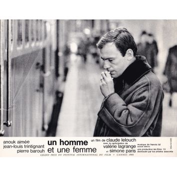MAN & A WOMAN Lobby Card N01 - 9x12 in. - 1966 - Claude Lelouch, Anouk Aimée, Jean-Louis Trintignant