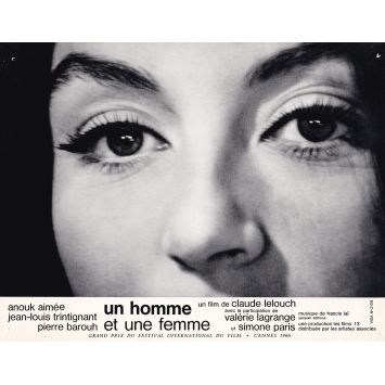 MAN & A WOMAN Lobby Card N05 - 9x12 in. - 1966 - Claude Lelouch, Anouk Aimée, Jean-Louis Trintignant