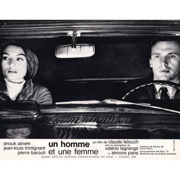 UN HOMME ET UNE FEMME Photo de film N06 - 21x30 cm. - 1966 - Anouk Aimée, Jean-Louis Trintignant, Claude Lelouch