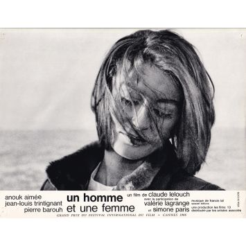 UN HOMME ET UNE FEMME Photo de film N09 - 21x30 cm. - 1966 - Anouk Aimée, Jean-Louis Trintignant, Claude Lelouch