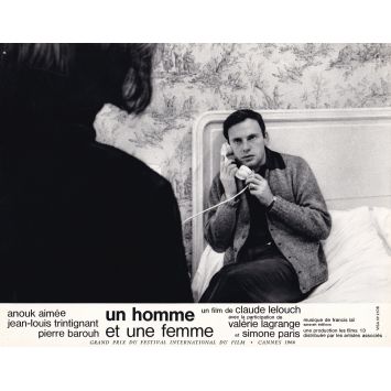 UN HOMME ET UNE FEMME Photo de film N13 - 21x30 cm. - 1966 - Anouk Aimée, Jean-Louis Trintignant, Claude Lelouch