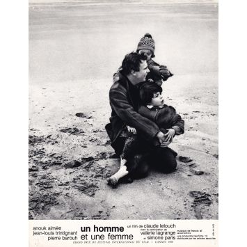 MAN & A WOMAN Lobby Card N14 - 9x12 in. - 1966 - Claude Lelouch, Anouk Aimée, Jean-Louis Trintignant