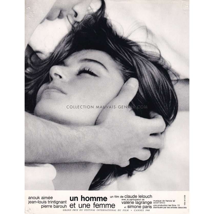UN HOMME ET UNE FEMME Photo de film N15 - 21x30 cm. - 1966 - Anouk Aimée, Jean-Louis Trintignant, Claude Lelouch