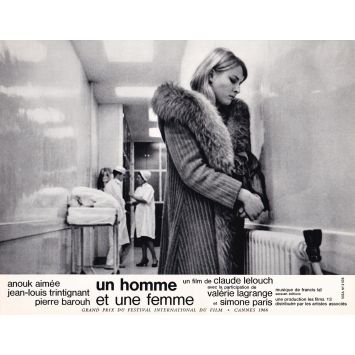 MAN & A WOMAN Lobby Card N16 - 9x12 in. - 1966 - Claude Lelouch, Anouk Aimée, Jean-Louis Trintignant
