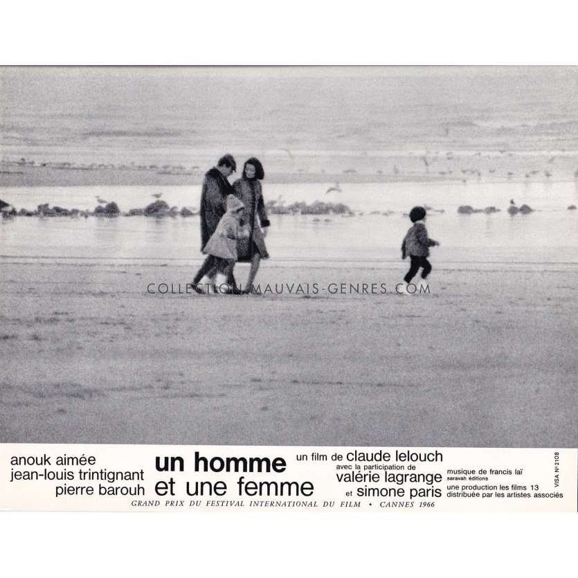 UN HOMME ET UNE FEMME Photo de film N17 - 21x30 cm. - 1966 - Anouk Aimée, Jean-Louis Trintignant, Claude Lelouch