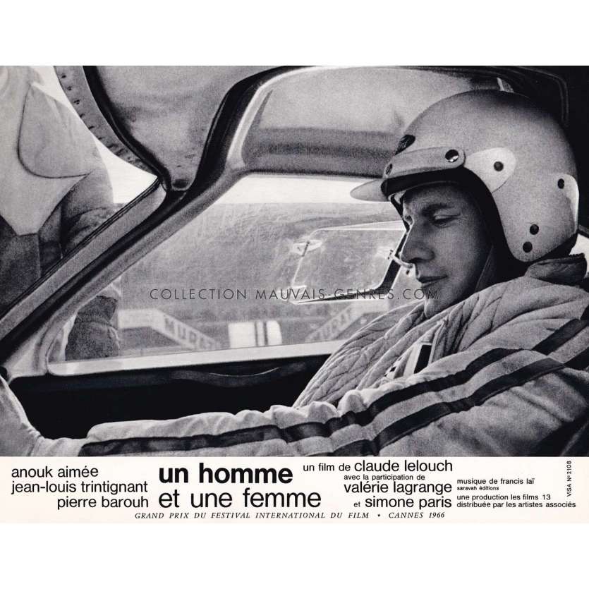 UN HOMME ET UNE FEMME Photo de film N20 - 21x30 cm. - 1966 - Anouk Aimée, Jean-Louis Trintignant, Claude Lelouch