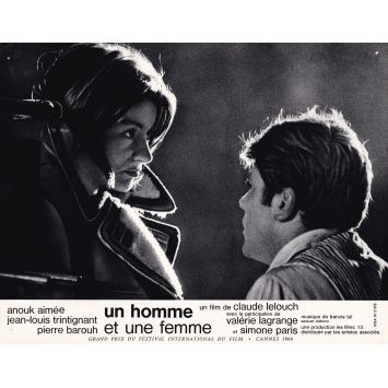 UN HOMME ET UNE FEMME Photo de film N21 - 21x30 cm. - 1966 - Anouk Aimée, Jean-Louis Trintignant, Claude Lelouch