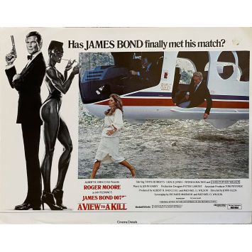 A VIEW TO A KILL Lobby Card N2 - 11x14 in. - 1985 - James Bond, Roger Moore